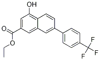 2-Naphthalenecarboxylic acid, 4-hydroxy-7-[4-(trifluoroMethyl)phenyl]-, ethyl ester 结构式