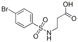 3-(4-溴苯磺酰氨基)丙酸 结构式