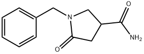 1-苄基-5-氧吡咯烷-3-羧酰胺 结构式