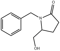 1-苄基-5-(羟甲基)吡咯烷-2-酮 结构式