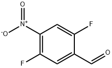 2,5-二氟-4-硝基苯甲醛 结构式