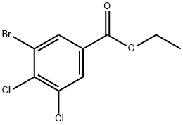 3-溴-4,5-二氯苯甲酸乙酯 结构式