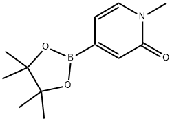1-甲基-4-(4,4,5,5-四甲基-1,3,2-二氧硼戊烷-2-基)吡啶-2(1H) - 酮 结构式