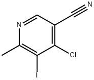 4-氯-5-碘-6-甲基烟腈 结构式