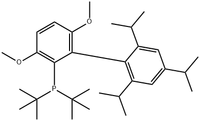 2 - (二叔丁基膦)-3,6-二甲氧基-2'-4'-6'三- 1 -丙基- 1,1'-双苯基 结构式