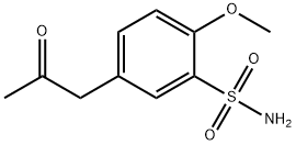 5-丙酮基-2-甲氧基苯磺酰胺 结构式
