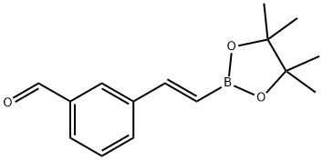 3-甲酰基苯乙烯硼酸频哪醇酯 结构式