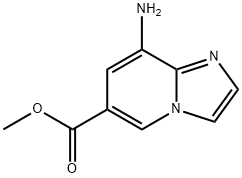 8-氨基咪唑并[1,2-A]吡啶-6-羧酸甲酯 结构式