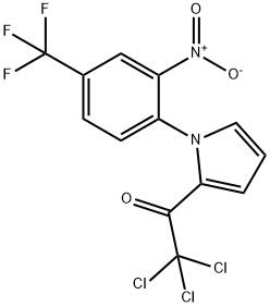 2,2,2-三氯-1-(1-(2-硝基-4-(三氟甲基)苯基)-1H-吡咯-2-基)乙烷-1-酮 结构式