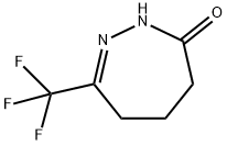 3-(TrifluoroMethyl)-5,6-dihydro-1H-1,2-diazepin-7(4H)-one 结构式