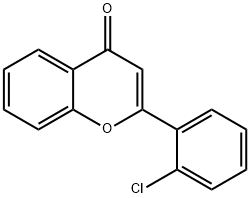 2'-氯黄酮 结构式