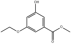 甲基3-乙氧基-5-羟基苯甲酸 结构式