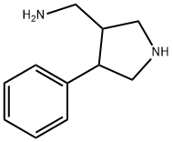 (Trans-4-phenylpyrrolidin-3-yl)MethanaMine dihydrochloride 结构式