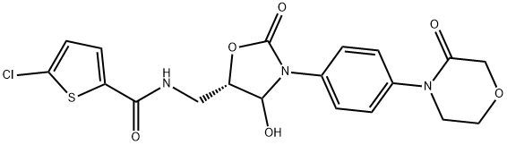 利伐沙班4-羟基代谢物 结构式