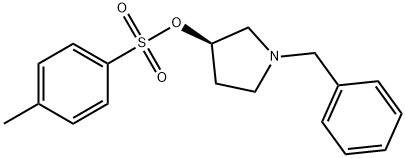 (R)-N-苄基吡咯-3-甲醇对甲苯磺酸酯 结构式