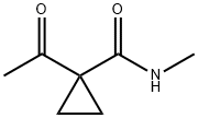 Cyclopropanecarboxamide, 1-acetyl-N-methyl- (9CI) 结构式