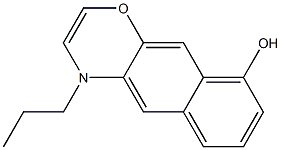 (+)-4-Propyl-4H-naphth[2,3-b]-1,4-oxazin-9-ol 结构式