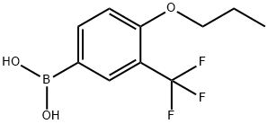 4-Propoxy-3-(trifluoromethyl)phenylboronic acid 结构式