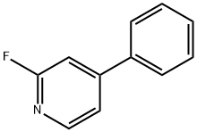 2-氟-4-苯基吡啶 结构式