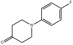 1-(4-FLUORO-PHENYL)-PIPERIDIN-4-ONE 结构式