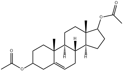 Androst-5-ene-3,17-diol, diacetate 结构式