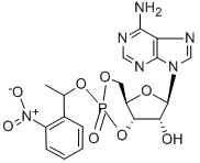 ADENOSINE 3',5'-CYCLIC MONOPHOSPHATE, P1-(2-NITROPHENYL)ETHYL ESTER 结构式