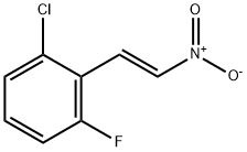2-氯-6-氟-~-硝基苯乙烯 结构式