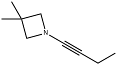 Azetidine, 1-(1-butynyl)-3,3-dimethyl- (9CI) 结构式