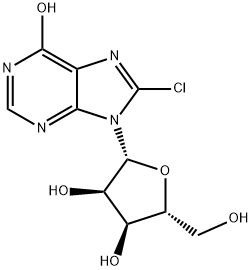 8-氯肌苷 结构式