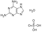 2,6-二氨基嘌呤半硫酸盐半水合物 结构式