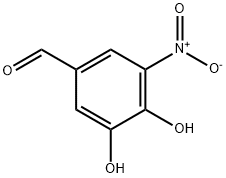 3,4-二羟基-5-硝基苯甲醛 结构式
