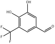 Benzaldehyde, 3,4-dihydroxy-5-(trifluoromethyl)- (9CI) 结构式