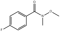4-氟-N-甲氧基-N-甲基苯甲酰胺 结构式
