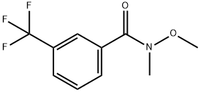 N-甲氧基-N-甲基-3-三氟甲基苯甲酰胺 结构式