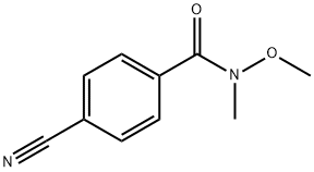 N-甲氧基-N-甲基-4-氰基苯甲酰胺 结构式