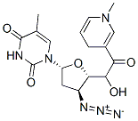 5'-(1,4-dihydro-1-methyl-3-pyridinylcarbonyl)-3'-azido-3'-deoxythymidine 结构式