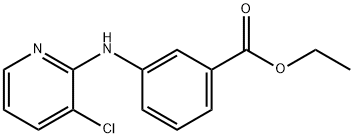 ethyl 3-[(3-chloropyridin-2-yl)amino]benzoate 结构式