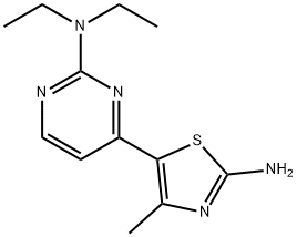 5-(2-(Diethylamino)pyrimidin-4-yl)-4-methylthiazol-2-amine 结构式