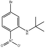 5-溴-N-叔丁基-2-硝基苯胺 结构式