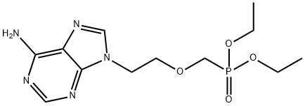 [[2-(6-氨基-9H-嘌呤-9-基)乙氧基]甲基]膦酸二乙酯 结构式