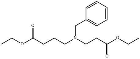 ethyl 4-(benzyl(3-ethoxy-3-oxopropyl)aMino)butanoate 结构式