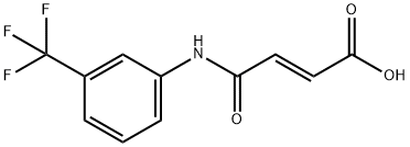 4-氧-4-[3-(三氟甲基)苯氨基]丁基-2-辛烯酸 结构式