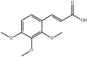 反式-3-(2,3,4-三甲氧基苯基)-2-丙烯酸 结构式