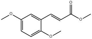 (E)-3-(2,5-二甲氧基苯基)丙烯酸甲酯 结构式