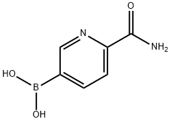 6-CarbaMoylpyridine-3-boronic acid 结构式