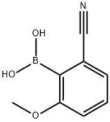 Boronic acid, B-(2-cyano-6-Methoxyphenyl)- 结构式