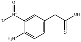4-氨基-3-硝基苯乙酸 结构式