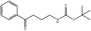 4-(BOC-氨基)-1-苯基丁-1-酮(4-氧代-4-苯基丁基)氨基甲酸叔丁基酯 结构式