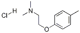 N,N-二甲基-2-(4-甲基苯氧基)乙胺盐酸盐 结构式