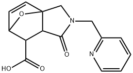 1-氧代-2-(吡啶-2-基甲基)-1,2,3,6,7,7A-六氢-3A,6-环氧异吲哚-7-羧酸 结构式